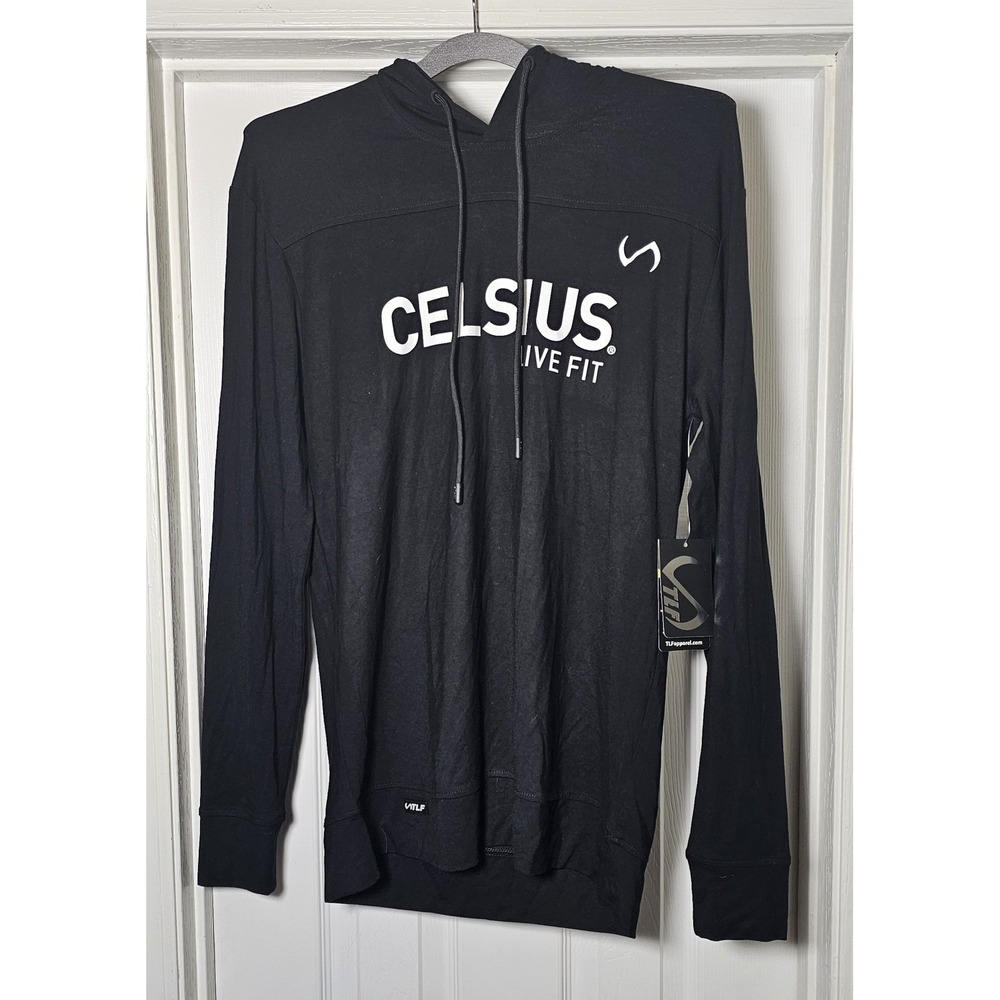 TLF Apparel Vital Air-Tech Hoodie‎ Men's Size Small Celsius Black
